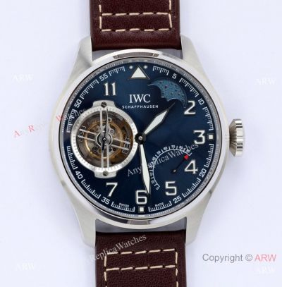 BBR Swiss Replica IWC Big Pilot's Constant-Force Tourbillon Watch Blue Dial